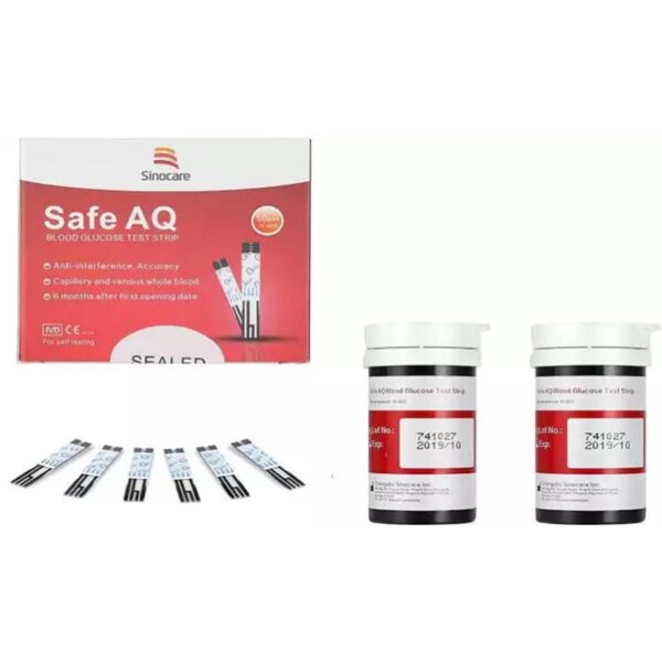 Safe AQ Smart 25 test strips (No Box Only Vail) sinocare - Image 2