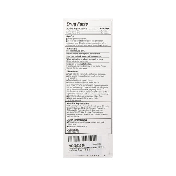 Cetaphil Daily Facial Moisturizer with Sunscreen SPF15 For All types Skin - Image 4
