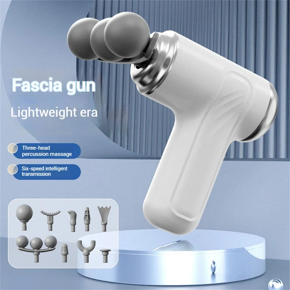 LM-130 Facial Deep Tissue Massage Gun | 10 Massage Heads | Rechargeable Muscle Massager - Image 3