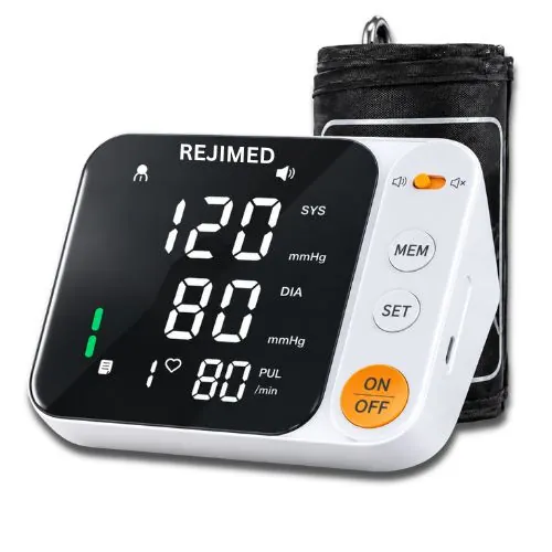 Rejimed ARM Blood Pressure Monitor HH-B09E – Rechargeable Digital BP Machine with Voice, Pulse Monitor & 2-Year Warranty